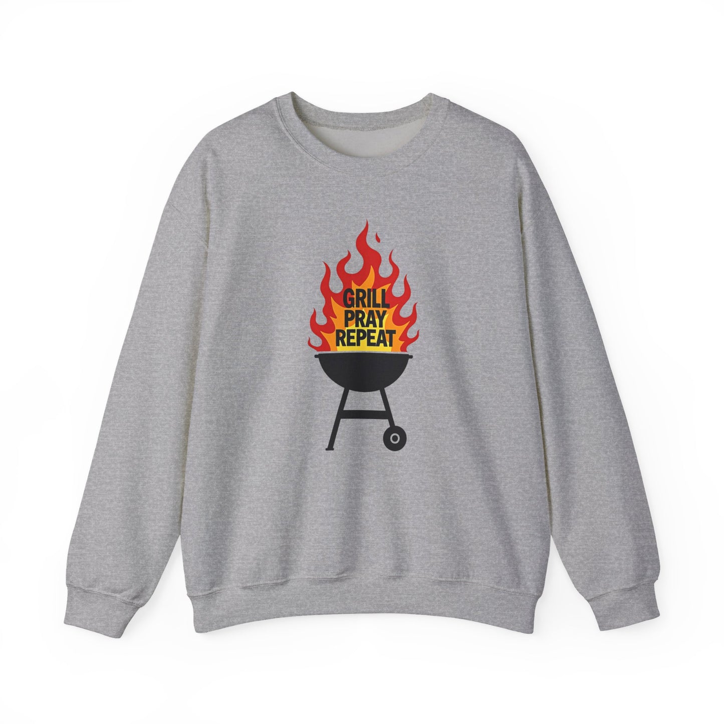 Grill Pray Repeat Crewneck Sweatshirt
