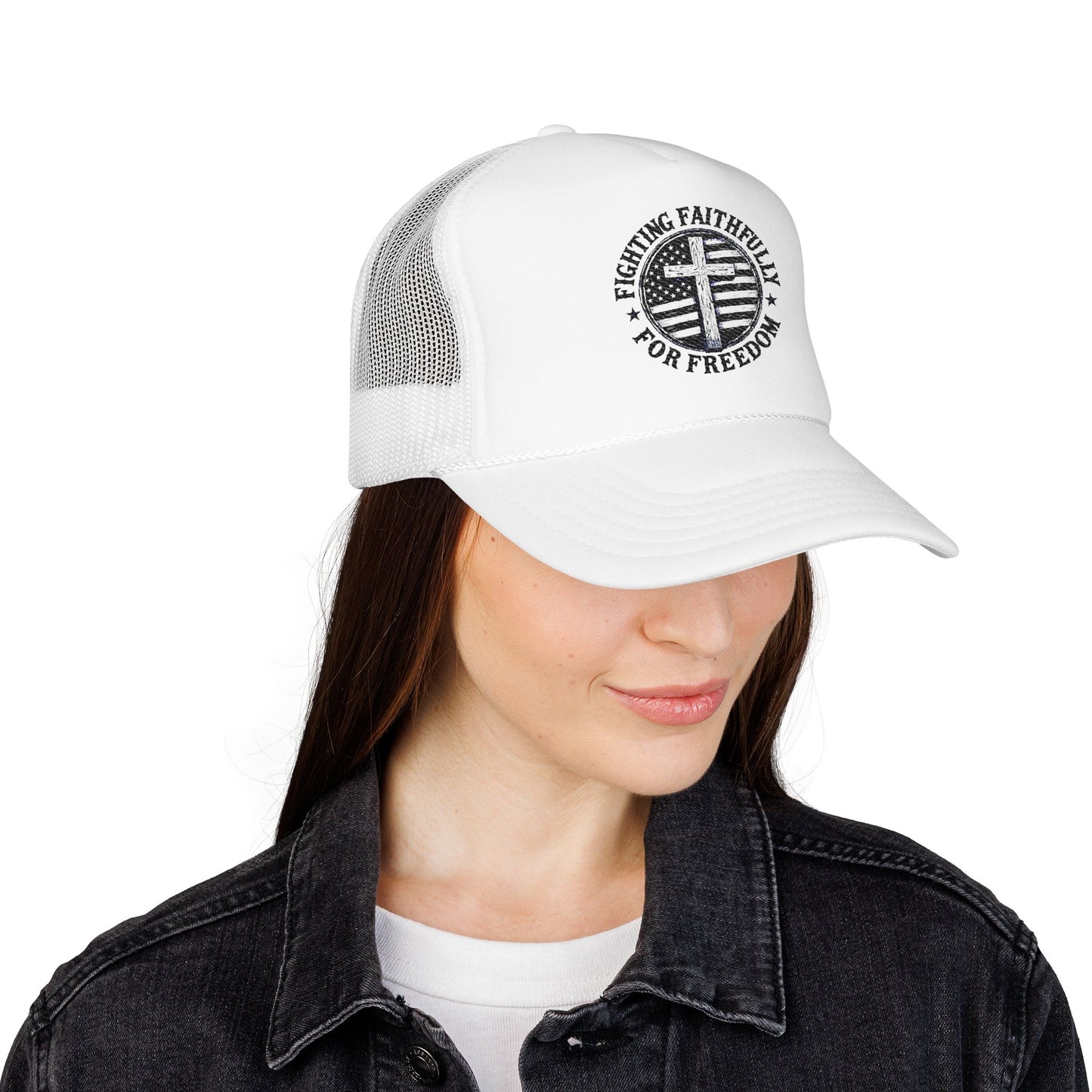 Fighting Faithfully Trucker Hat