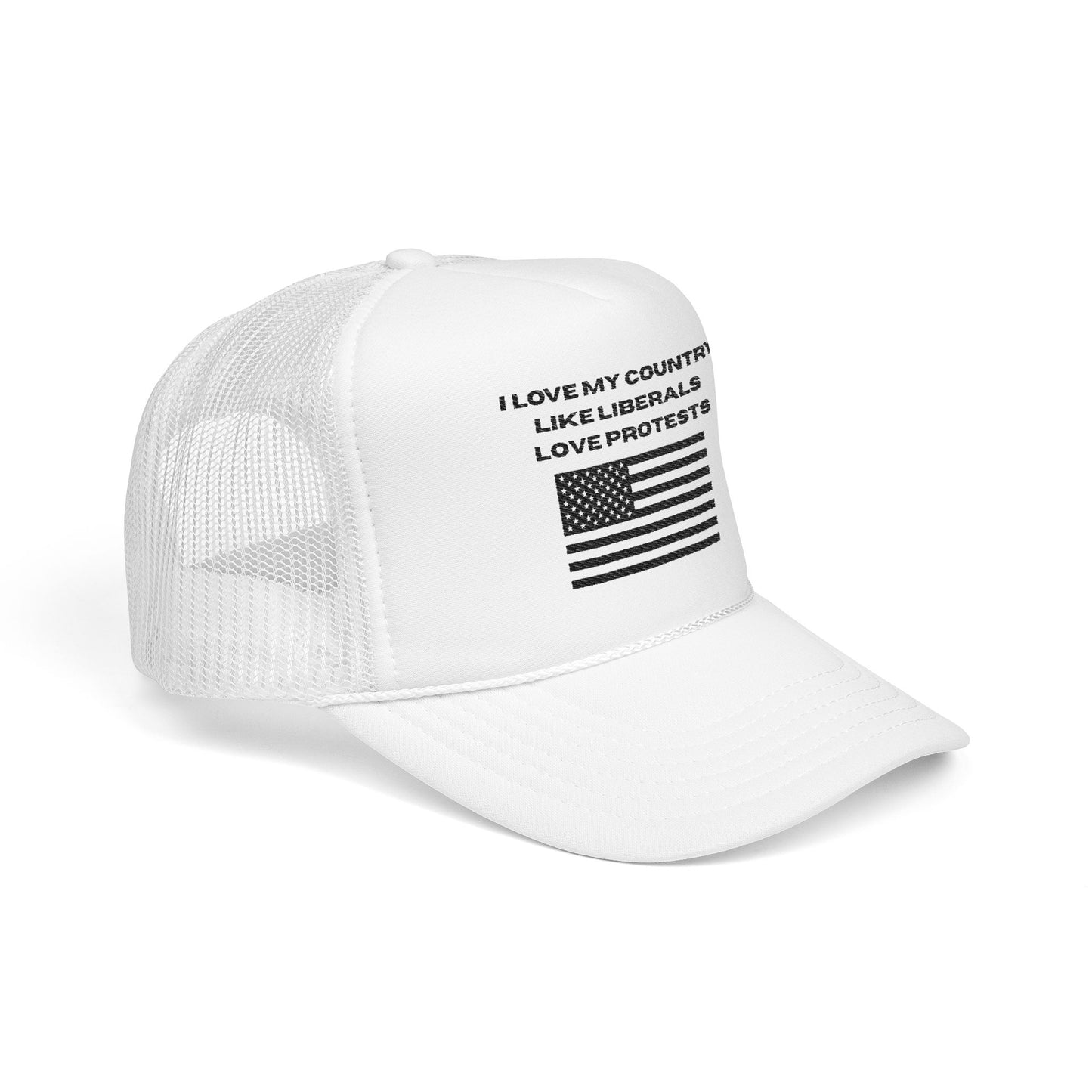 I Love My Country Trucker Hat
