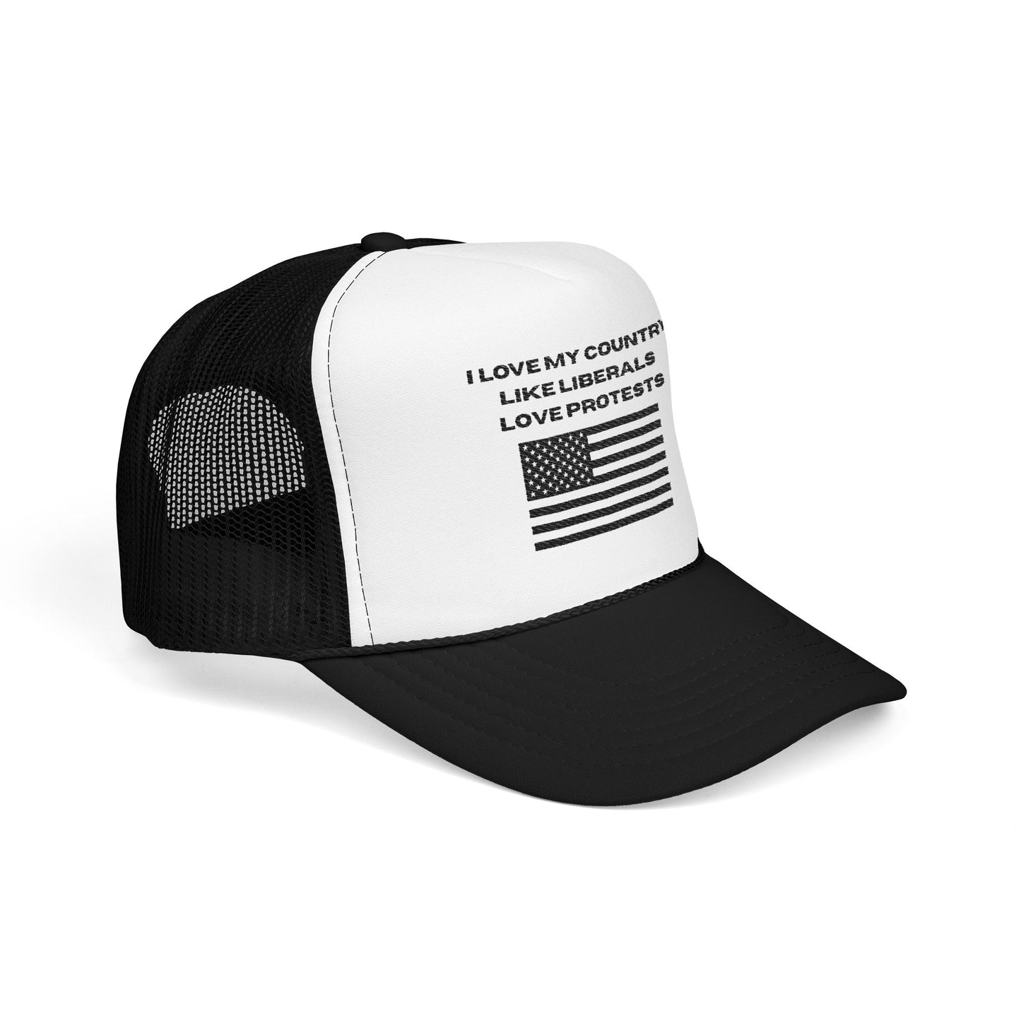 I Love My Country Trucker Hat