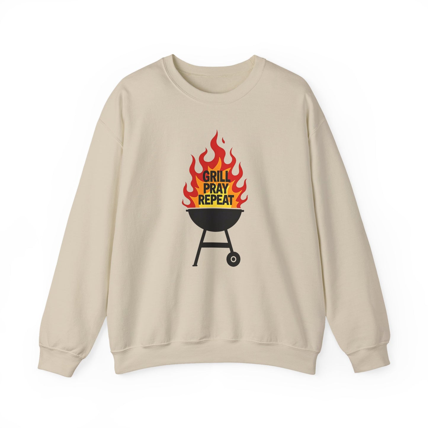 Grill Pray Repeat Crewneck Sweatshirt