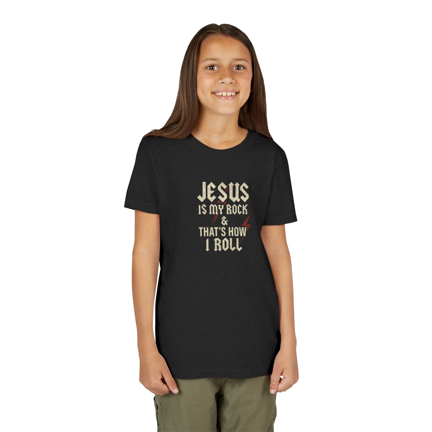 Jesus Is My Rock Youth Tee