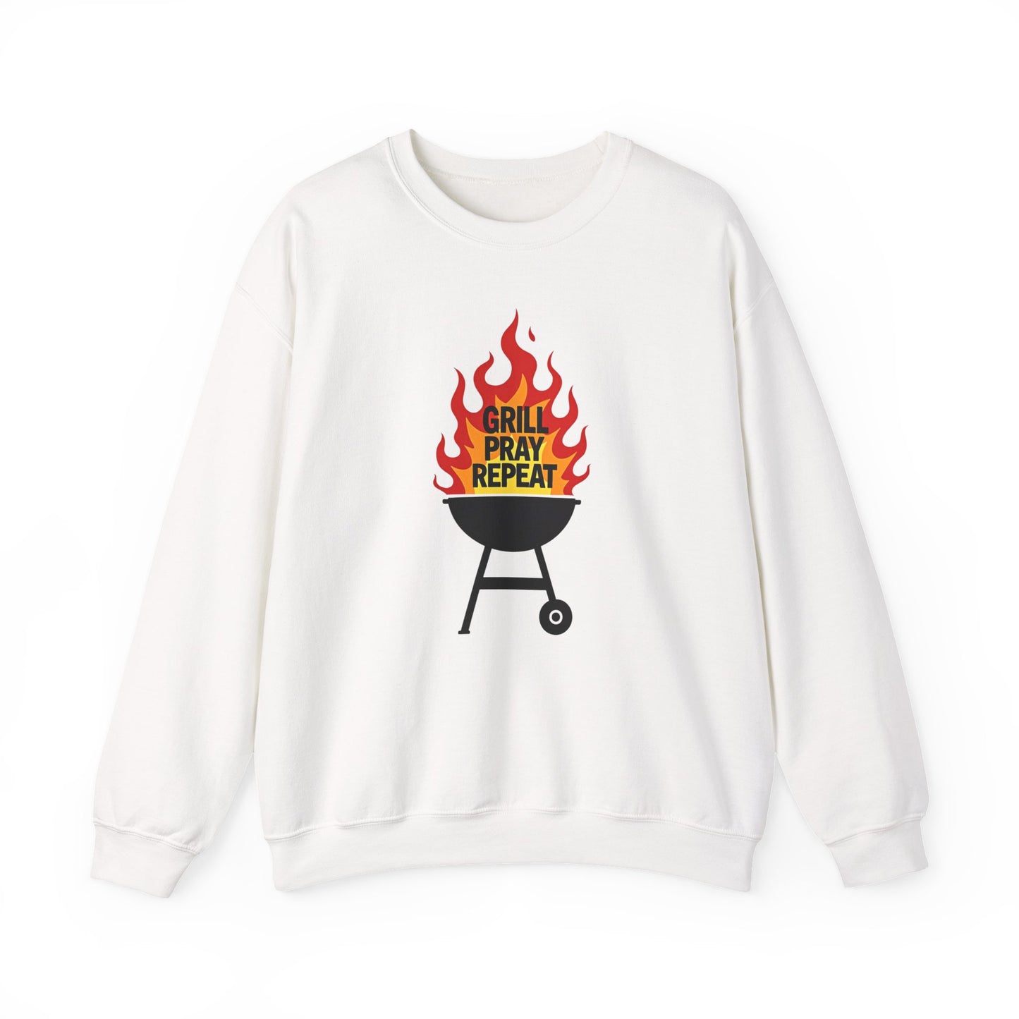 Grill Pray Repeat Crewneck Sweatshirt