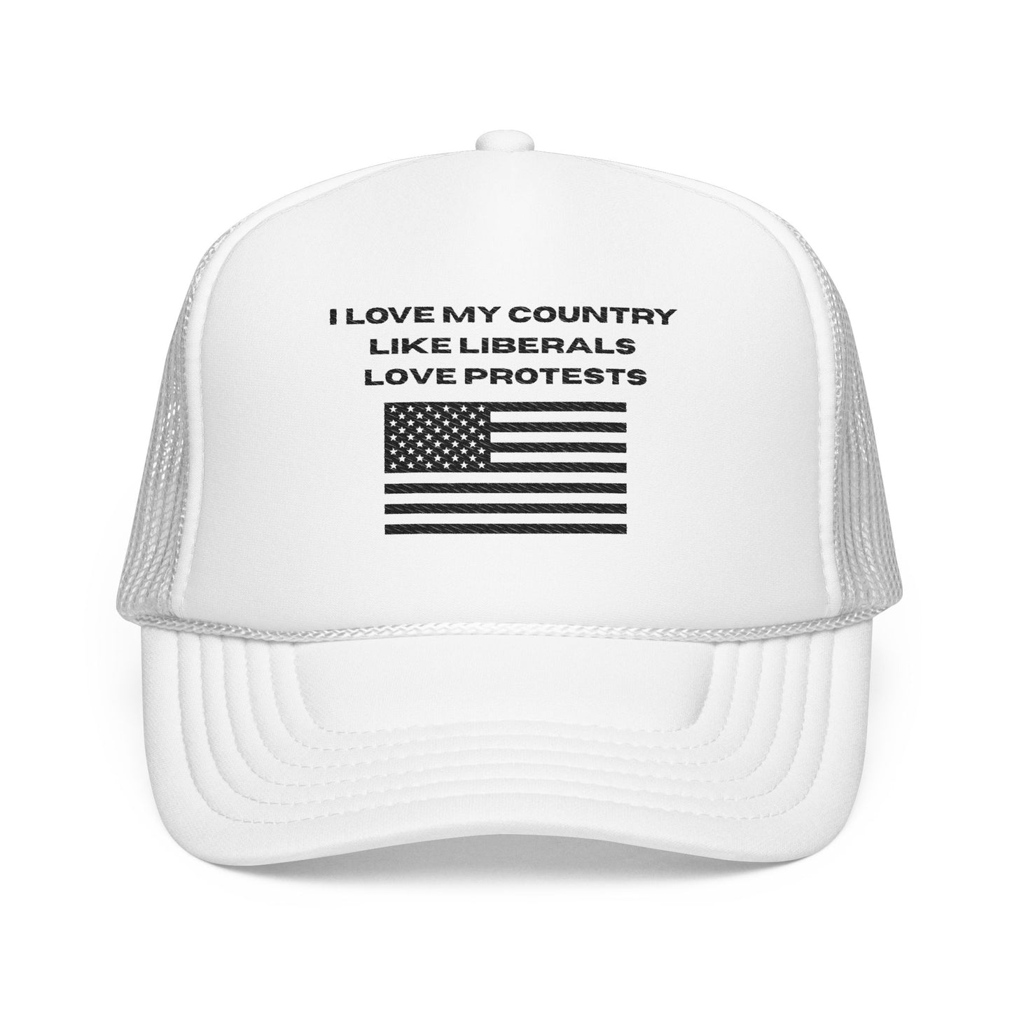 I Love My Country Trucker Hat