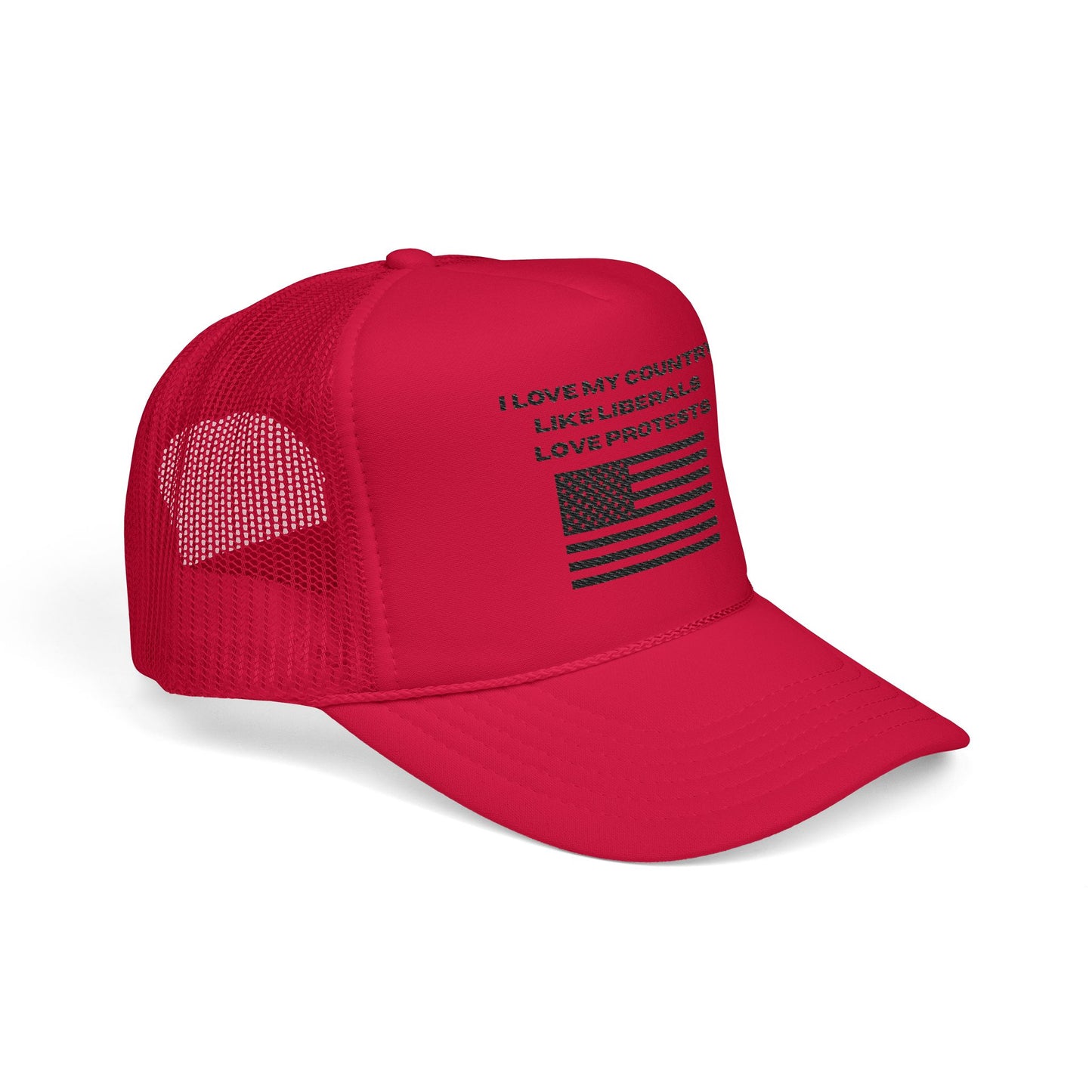 I Love My Country Trucker Hat