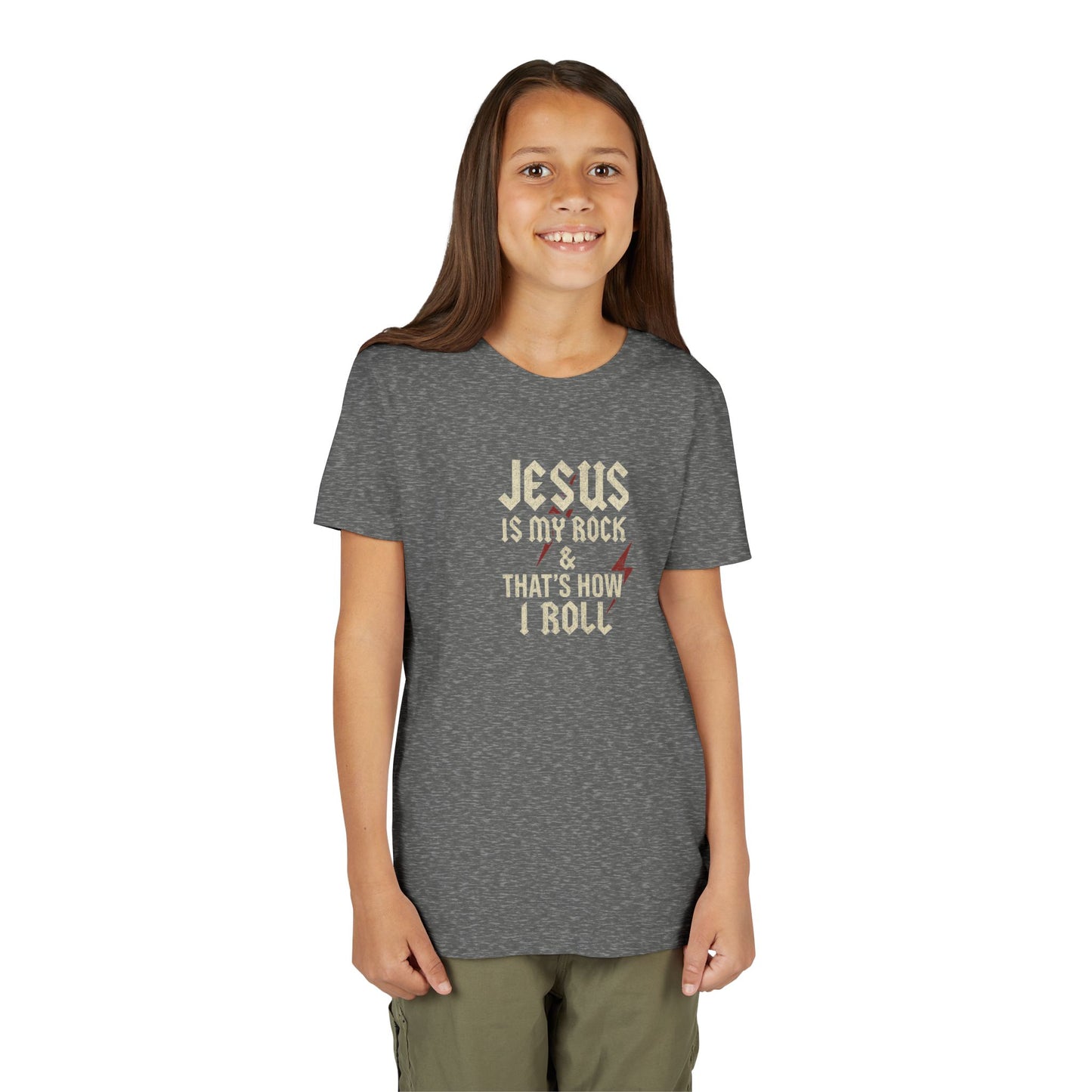 Jesus Is My Rock Youth Tee