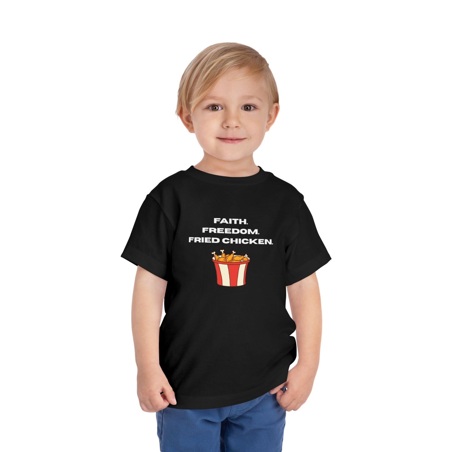 Faith, Freedom, Fried Chicken Toddler Tee