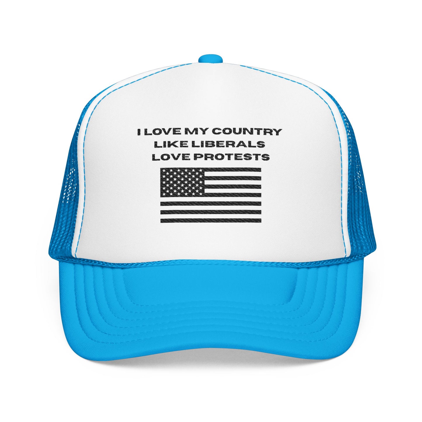 I Love My Country Trucker Hat