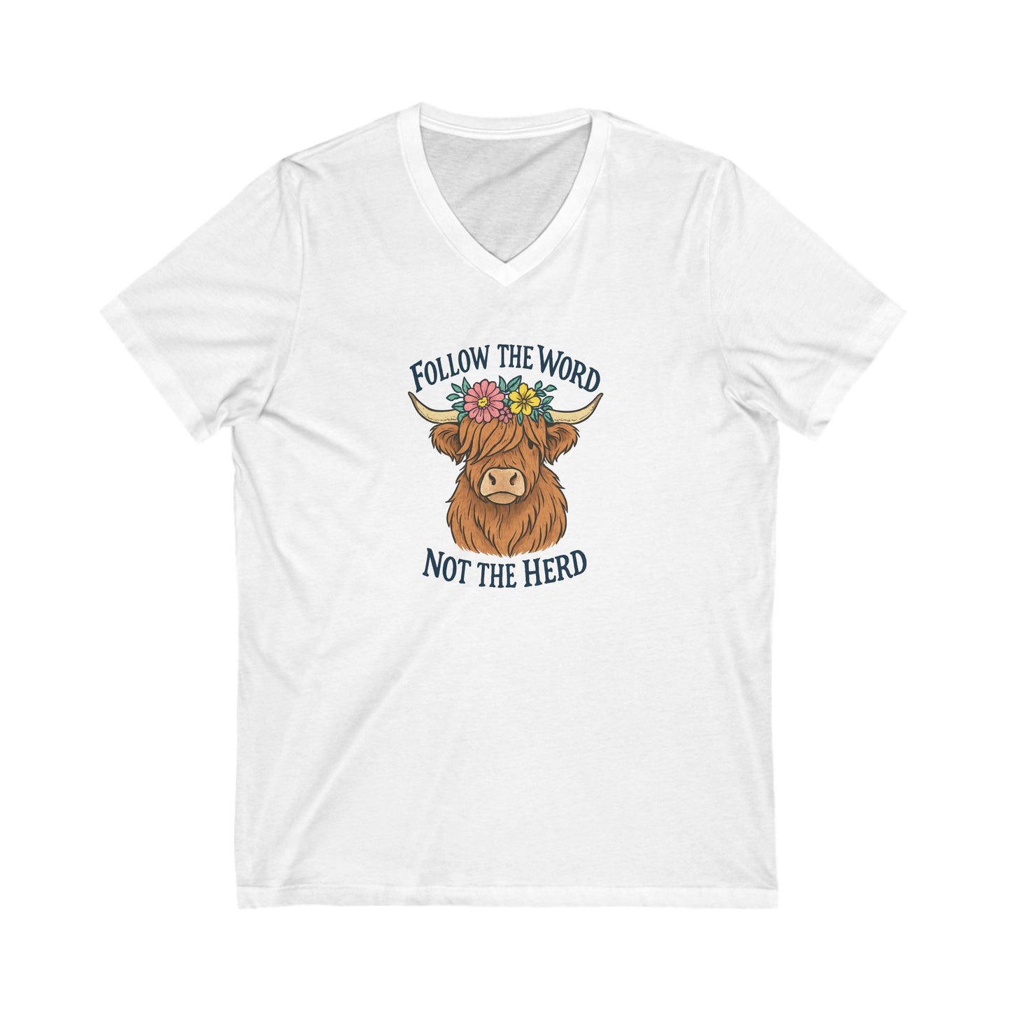 Follow the Word Not the Herd V-Neck