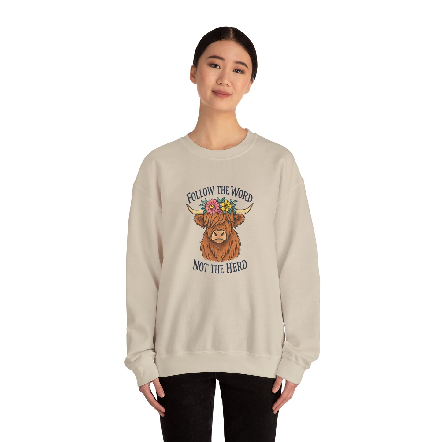 Follow the Word Not the Herd Crewneck Sweatshirt