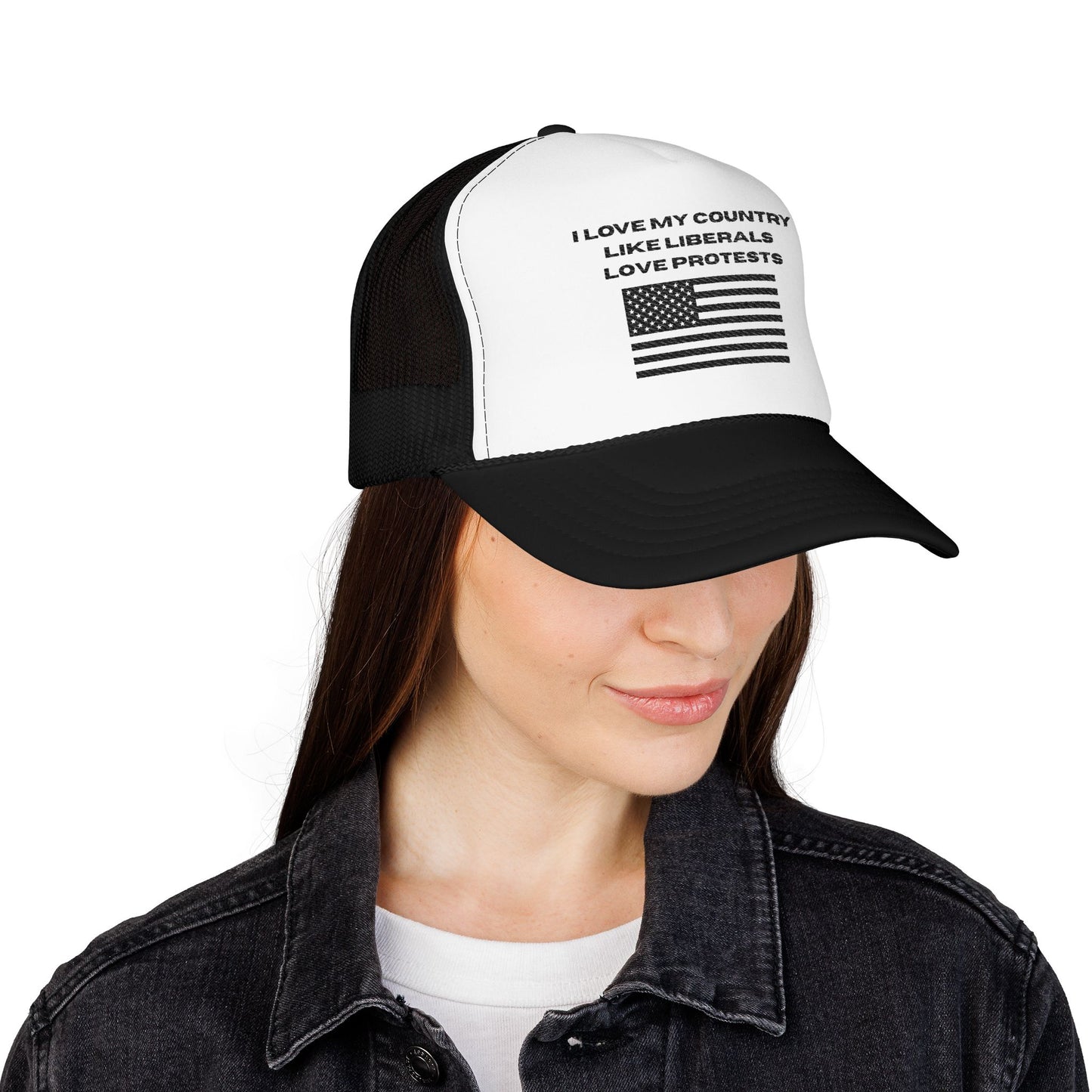I Love My Country Trucker Hat