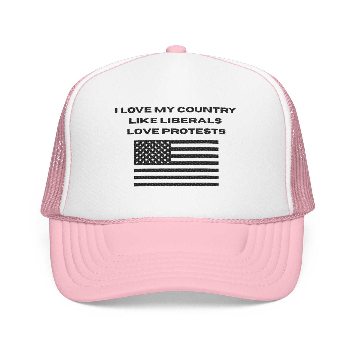 I Love My Country Trucker Hat