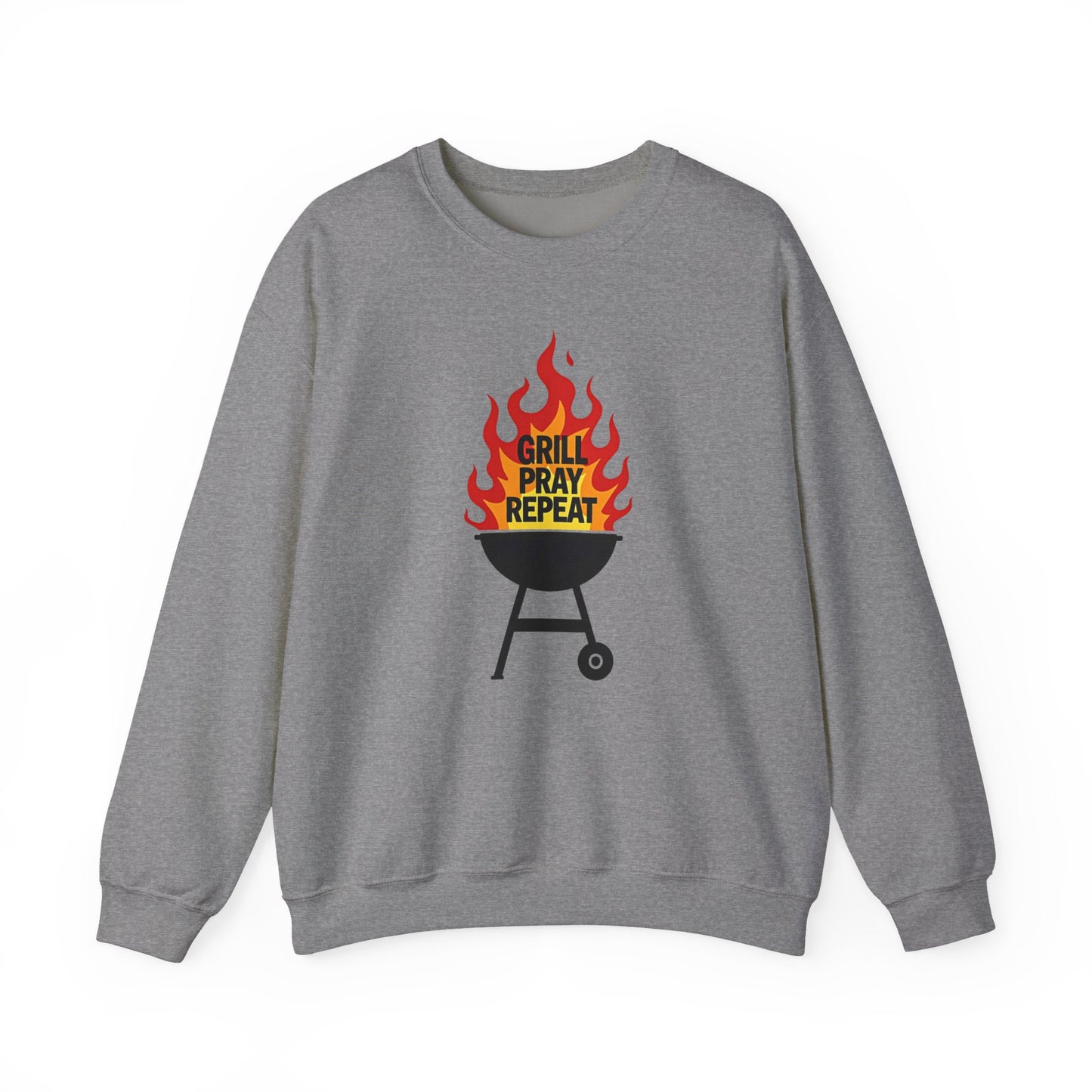 Grill Pray Repeat Crewneck Sweatshirt