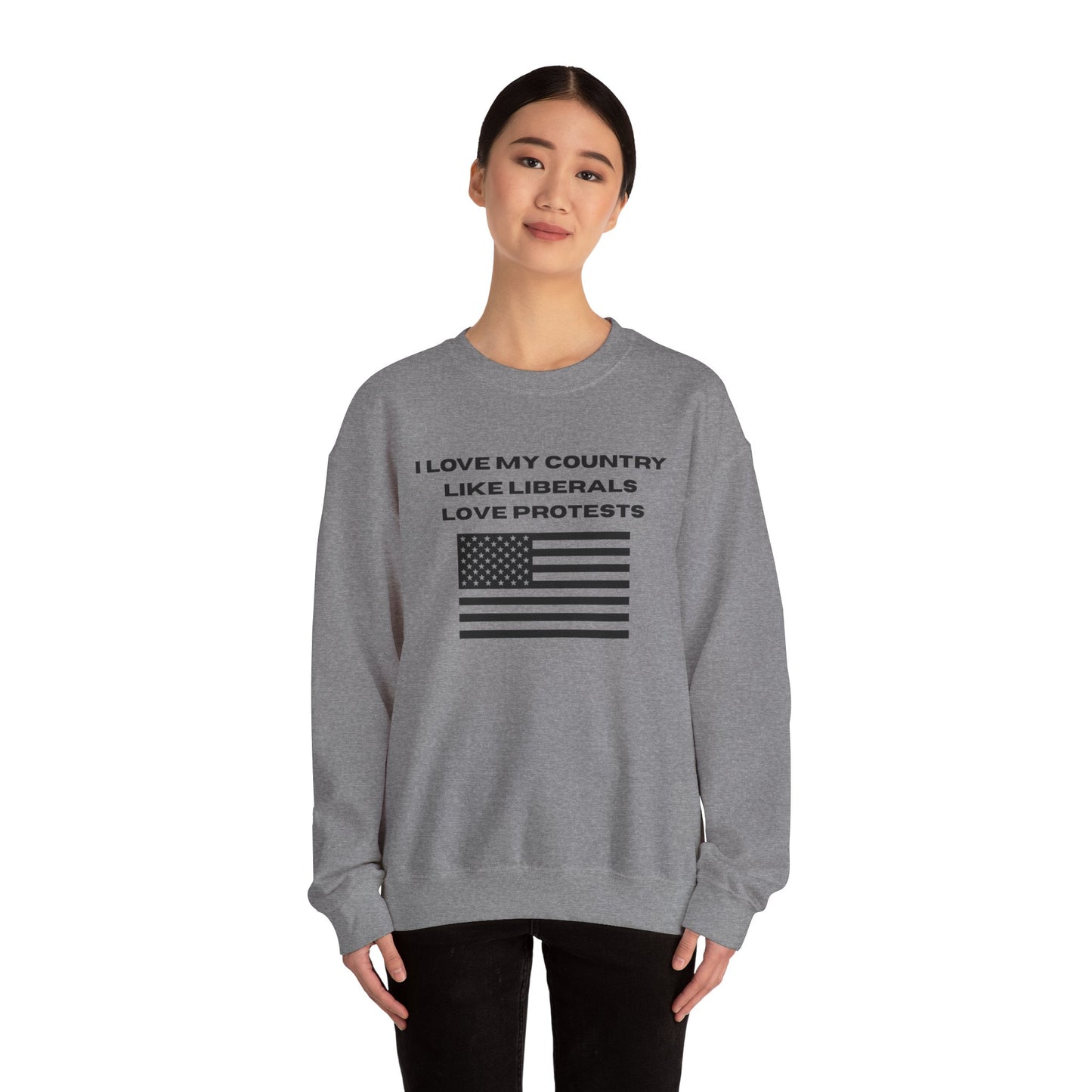I Love My Country Crewneck Sweatshirt