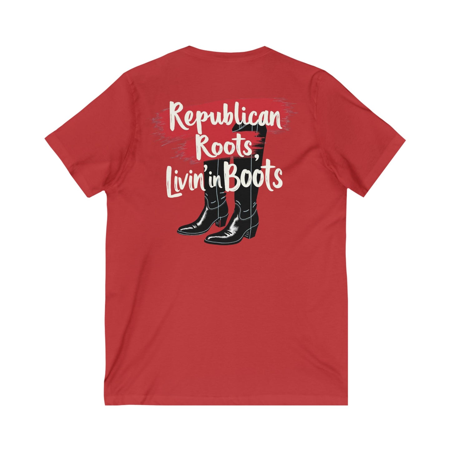 Republican Roots V-Neck Tee