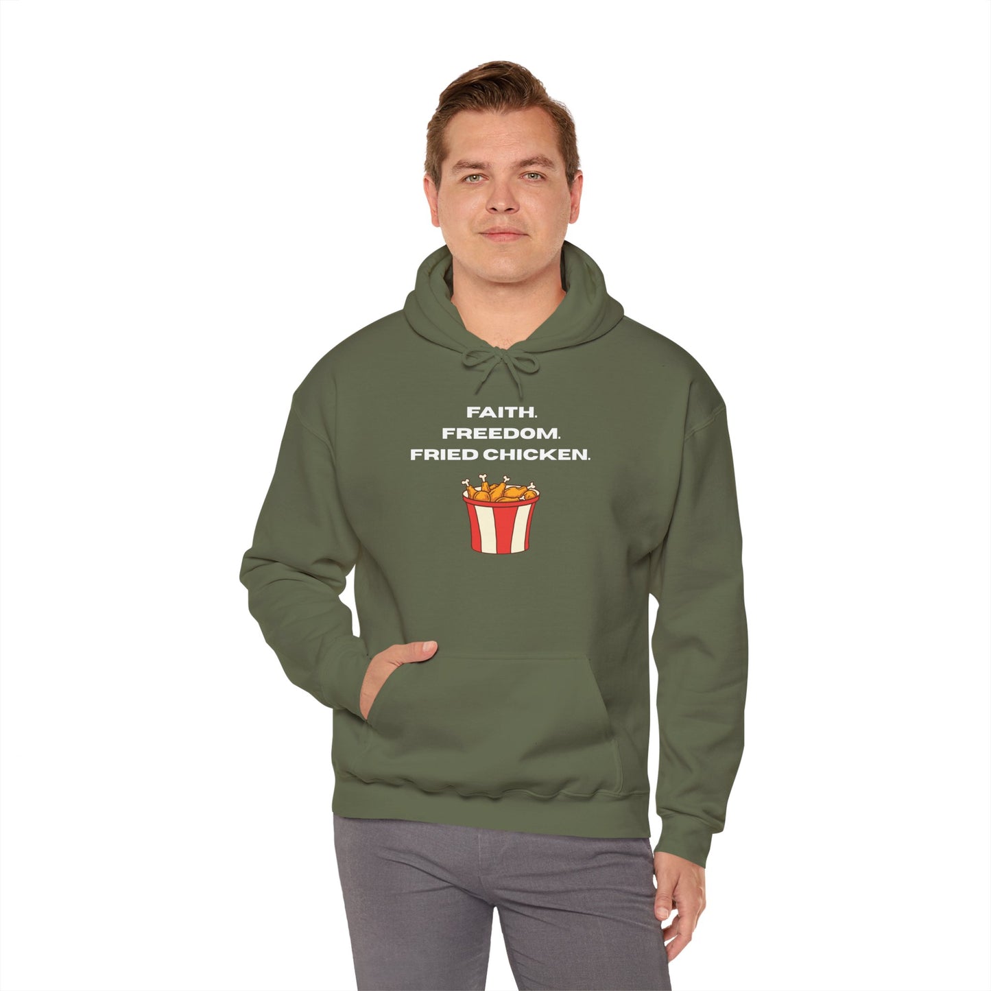 Faith, Freedom, Fried Chicken Hoodie