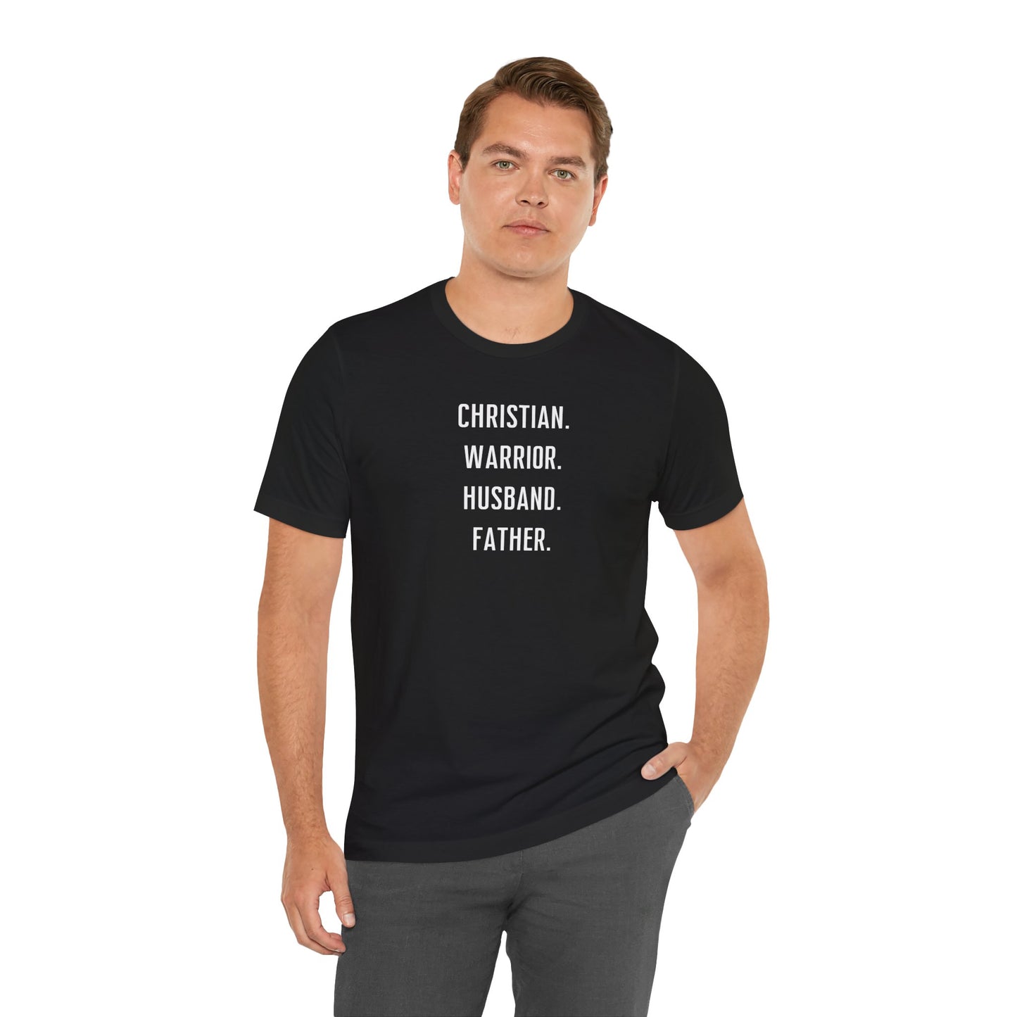 Christian Warrior Husband Father Tee