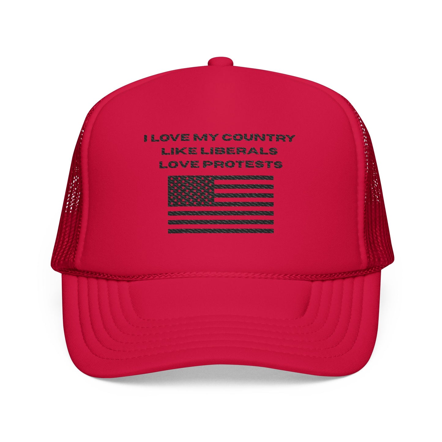 I Love My Country Trucker Hat
