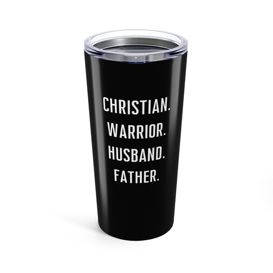 Christian Warrior Husband Father Tumbler