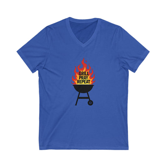 Grill Pray Repeat V-Neck