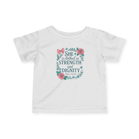 Proverbs 31:25 Baby Tee
