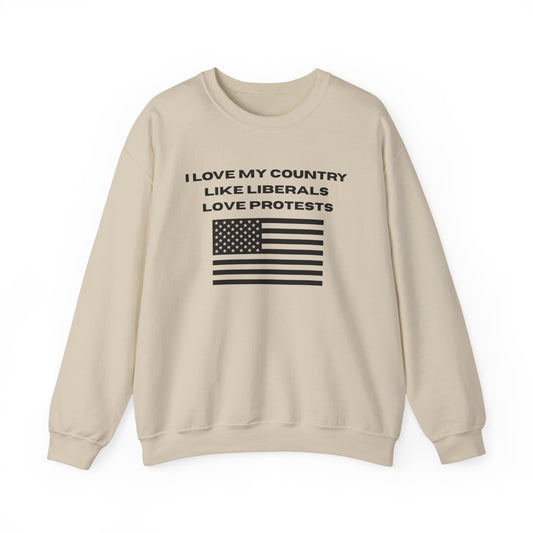 I Love My Country Crewneck Sweatshirt