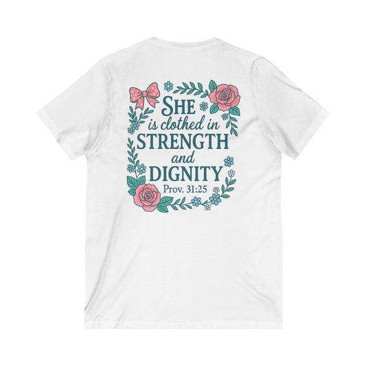 Proverbs 31:25 V-Neck