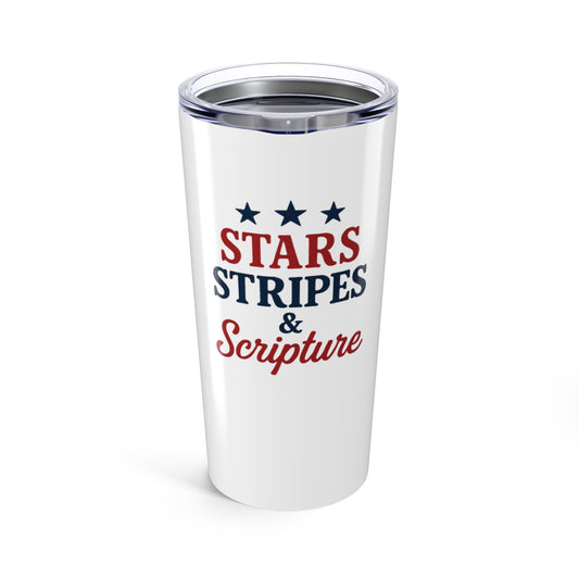 Stars, Stripes & Scripture Tumbler