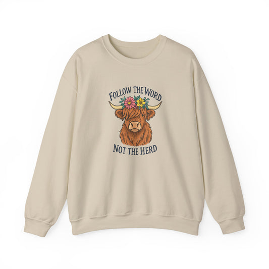 Follow the Word Not the Herd Crewneck Sweatshirt
