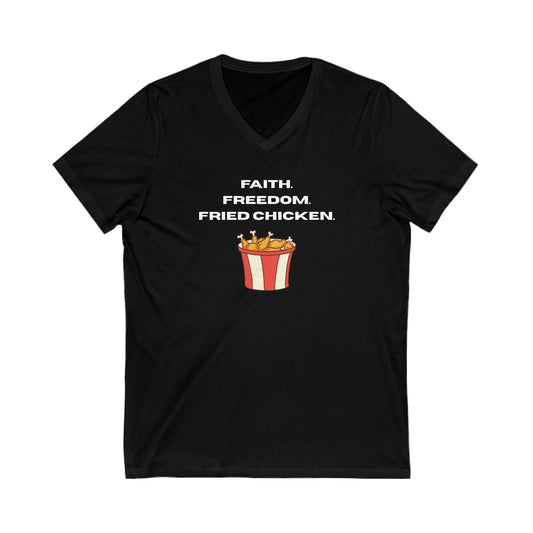 Faith, Freedom, Fried Chicken V-Neck