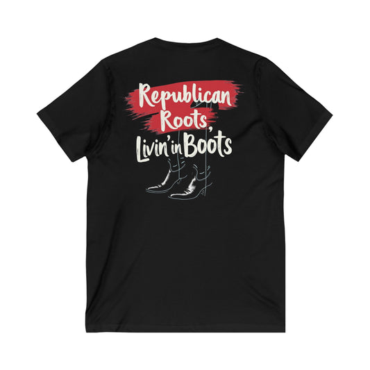 Republican Roots V-Neck Tee