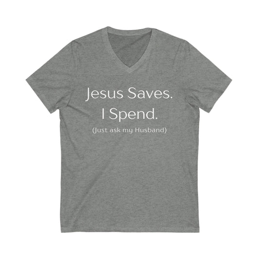 Jesus Saves V-Neck